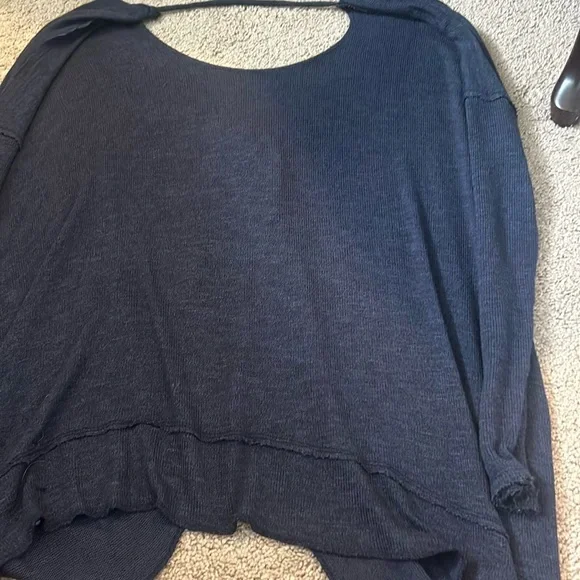 We The Free Navy Twist Knot Sweater - Picture 5 of 6